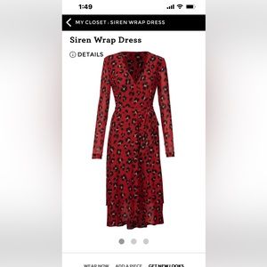 Siren Wrap dress by Cabi